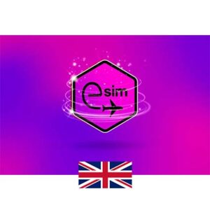 eSim انگلیس- 50GB -روزه 180 (فقط دیتا)